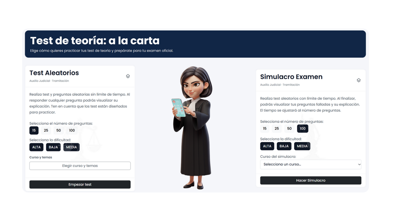 Test a la carta de teoría