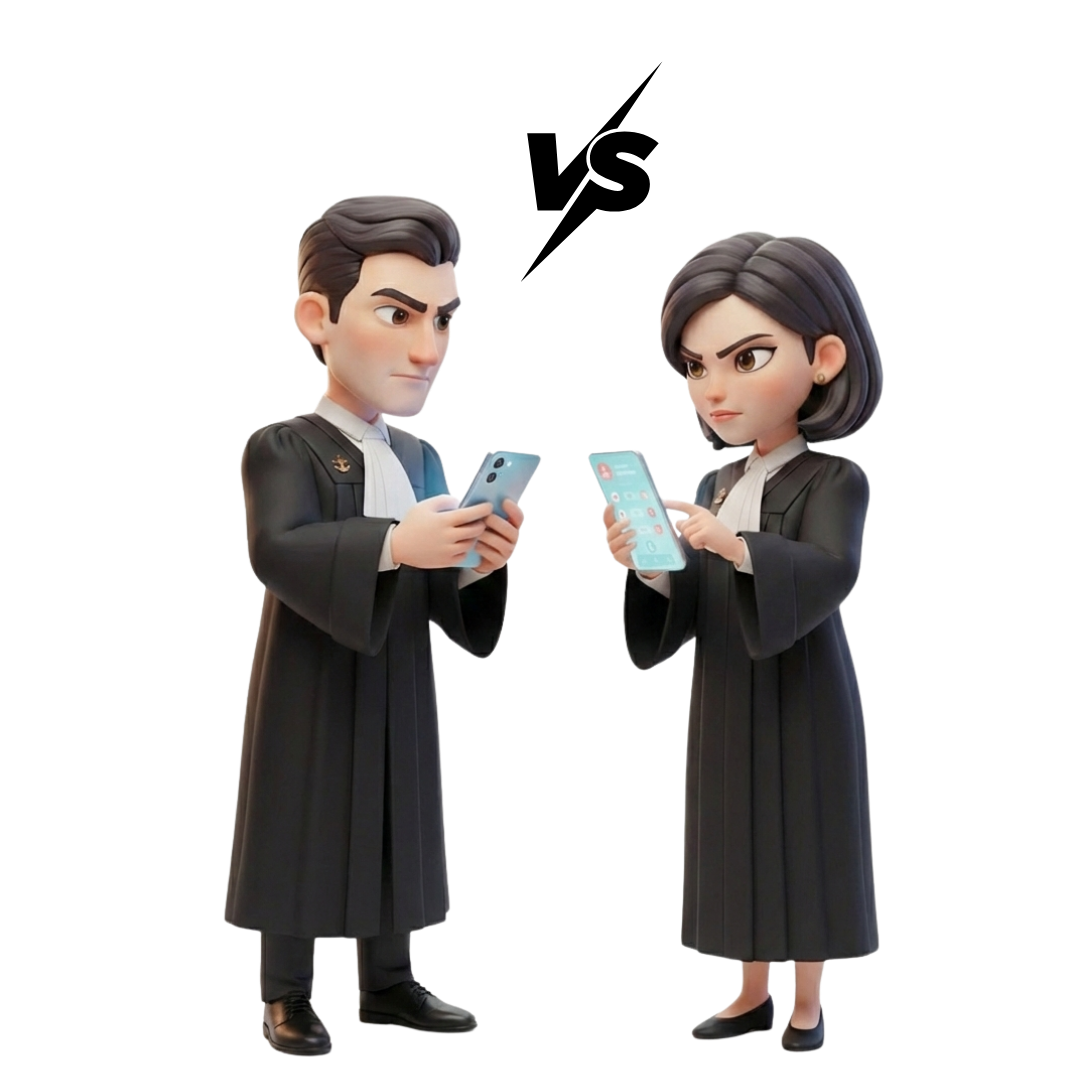 Dos opositores enfrentados en un duelo PvP de Justicia Test.